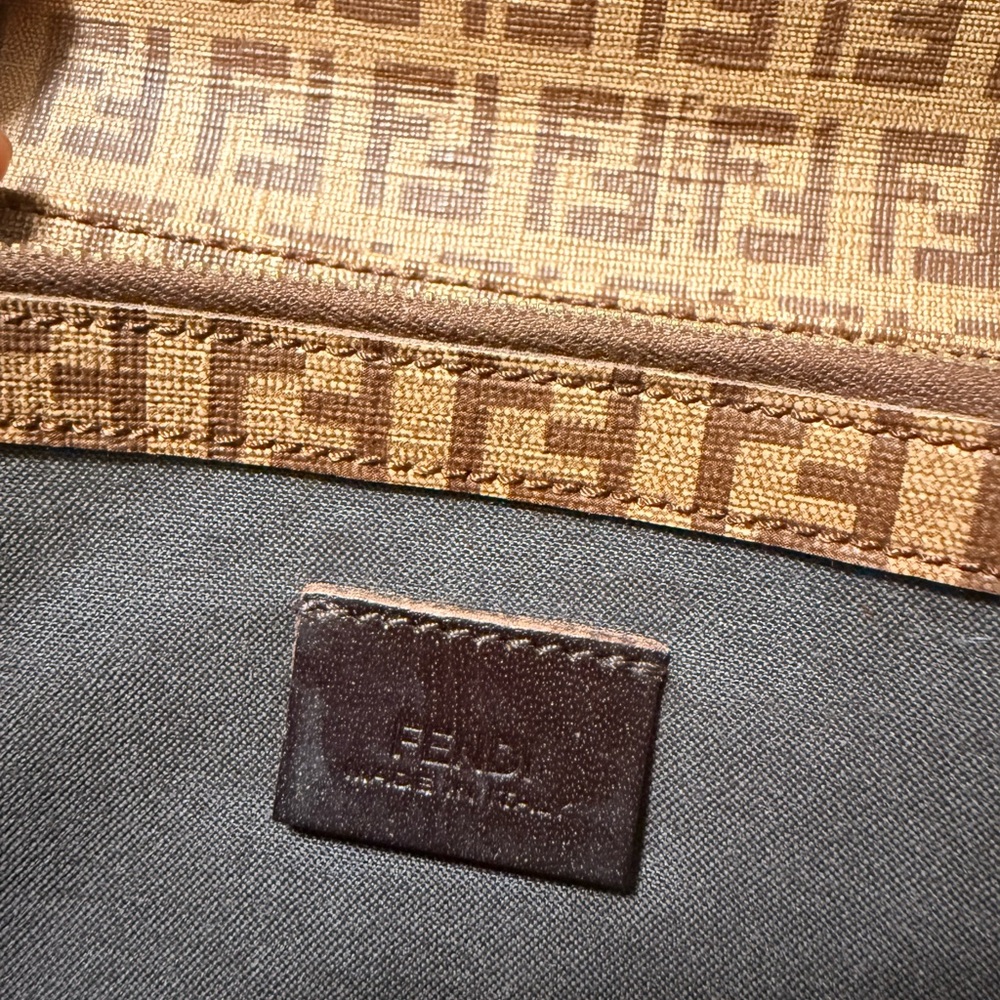 Fendi Monogram Brown Wallet with Gold Accent - Picture 12 of 15